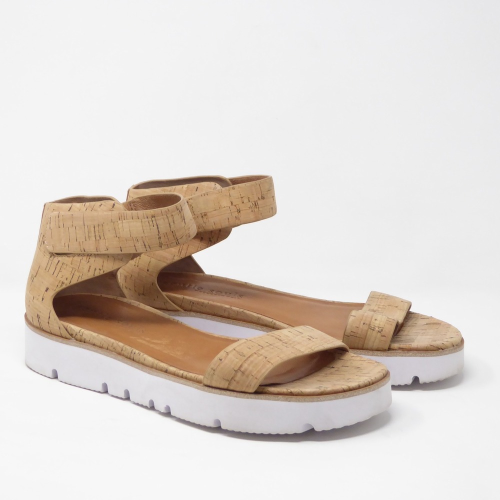 Gentle Souls Women Sandals Tan Cork Lavern Easy Strap 10 - Picture 2 of 9